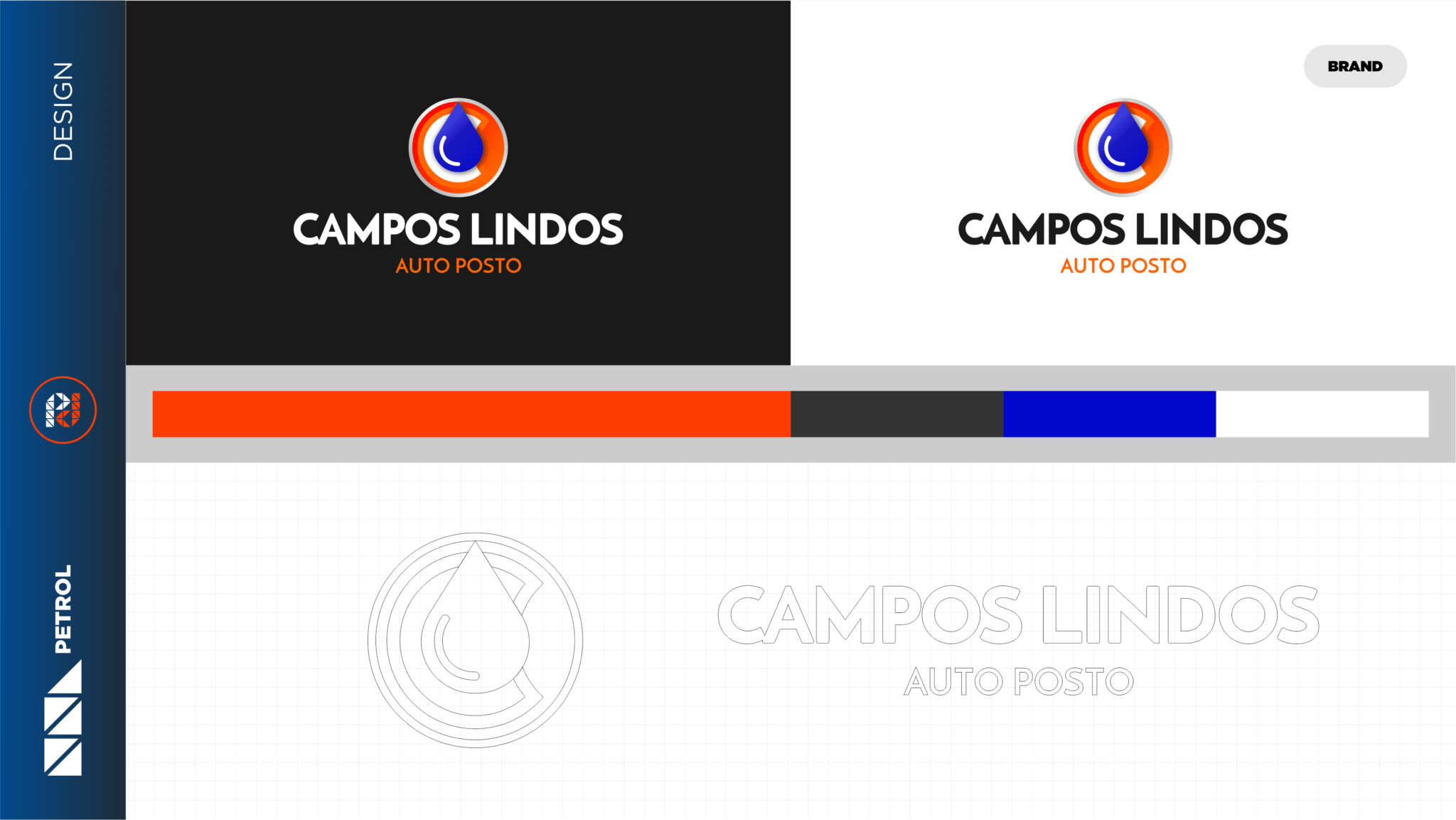 criação de logo para posto campos lindos