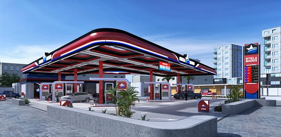 testeira de posto de gasolina - mini