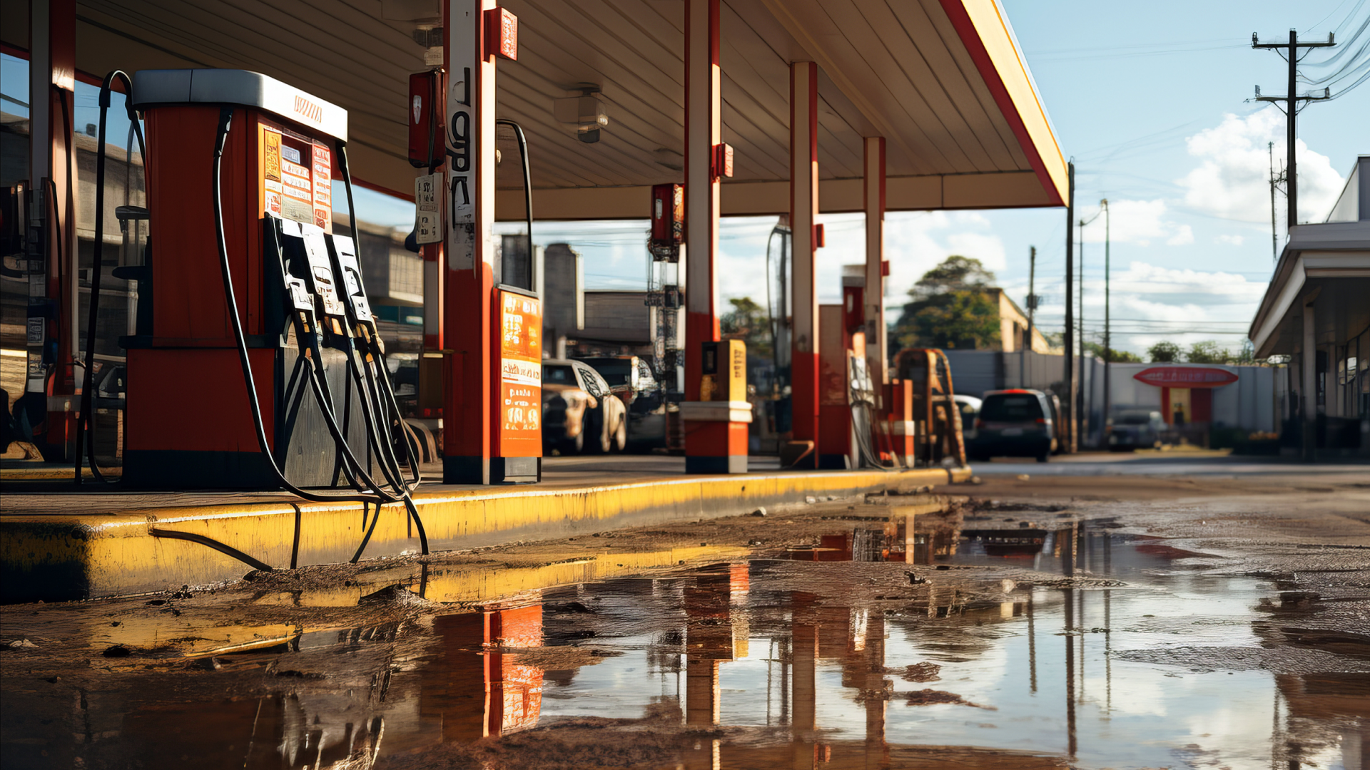 renovating gas station