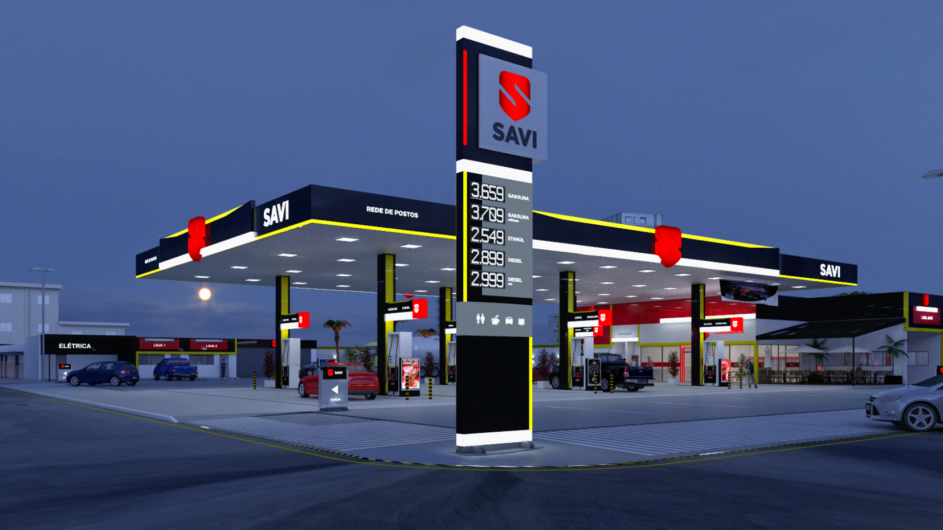 3D gas station project