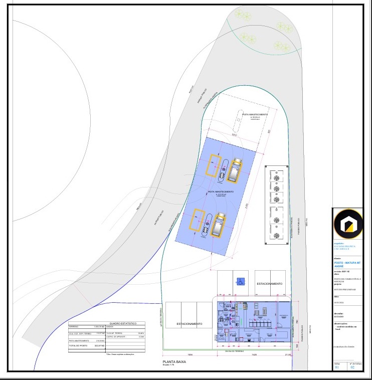 Architectural design filling station