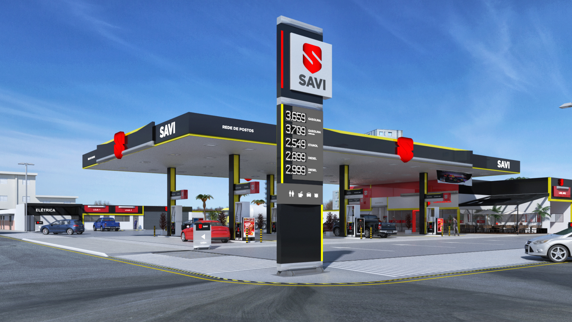 fuel station brand identity