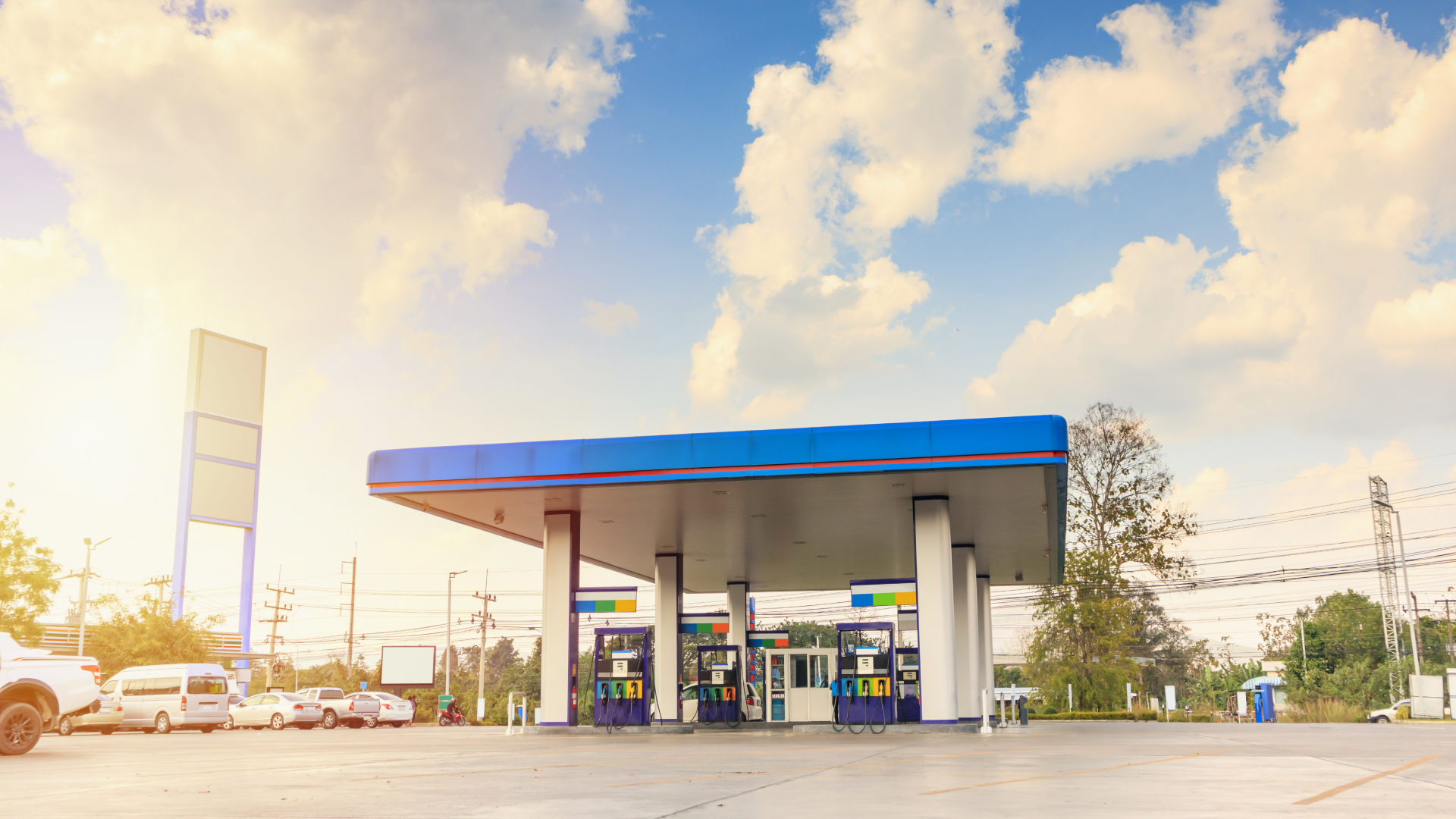 gas station structure