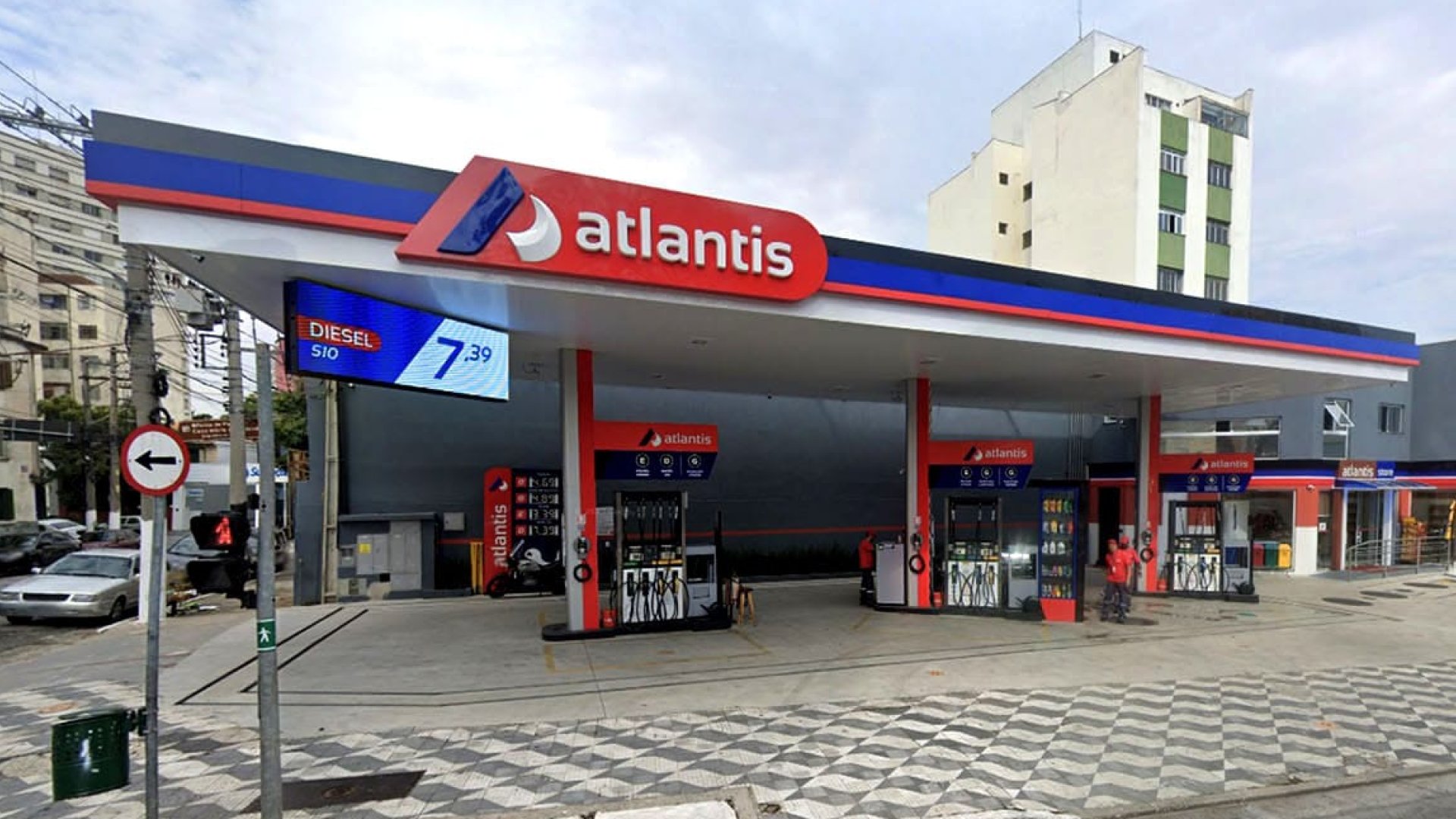 Visual art for gas station