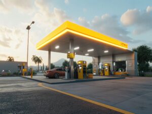 fuel station visual identity