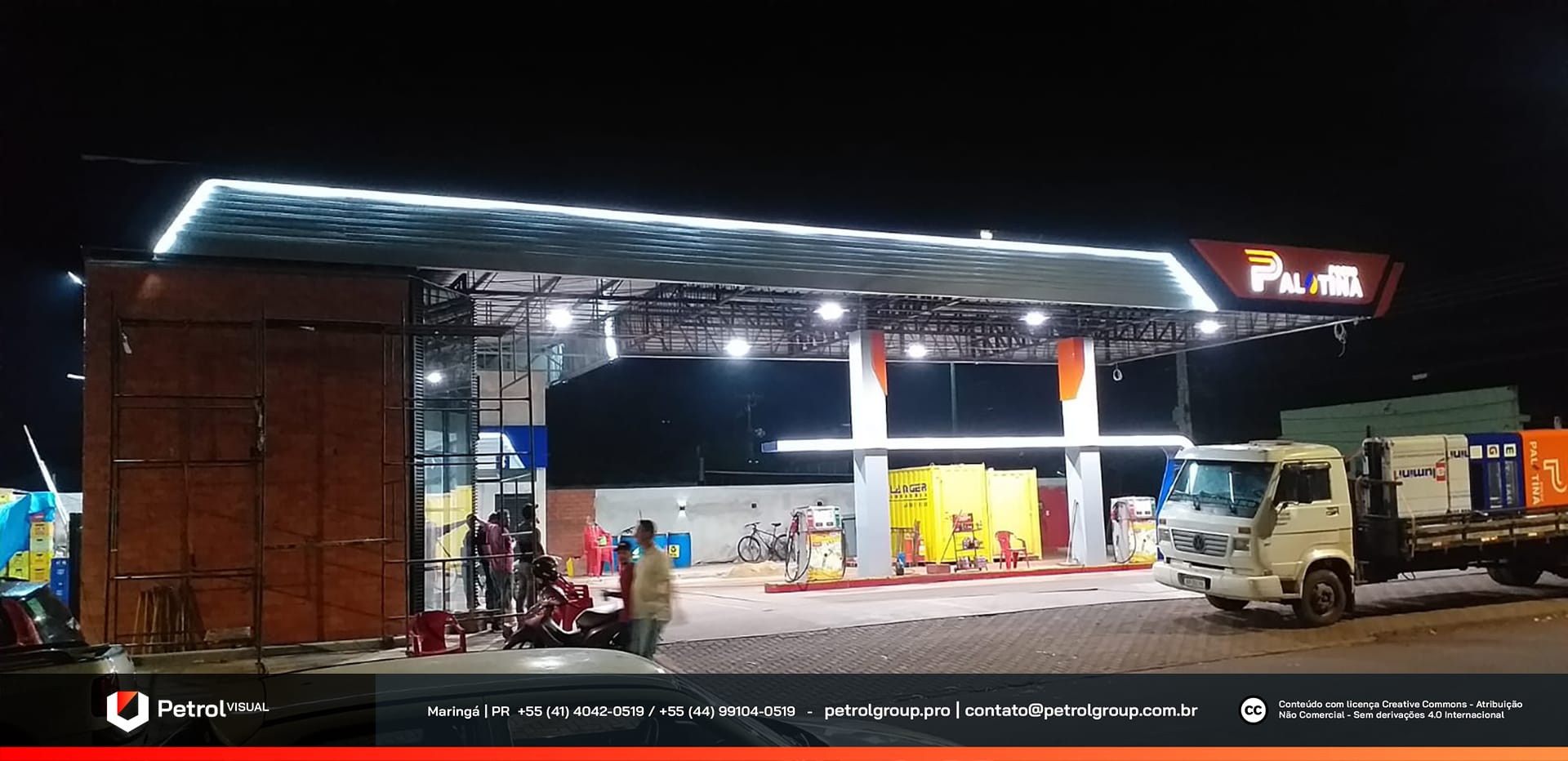 gas station facade Brusque SC