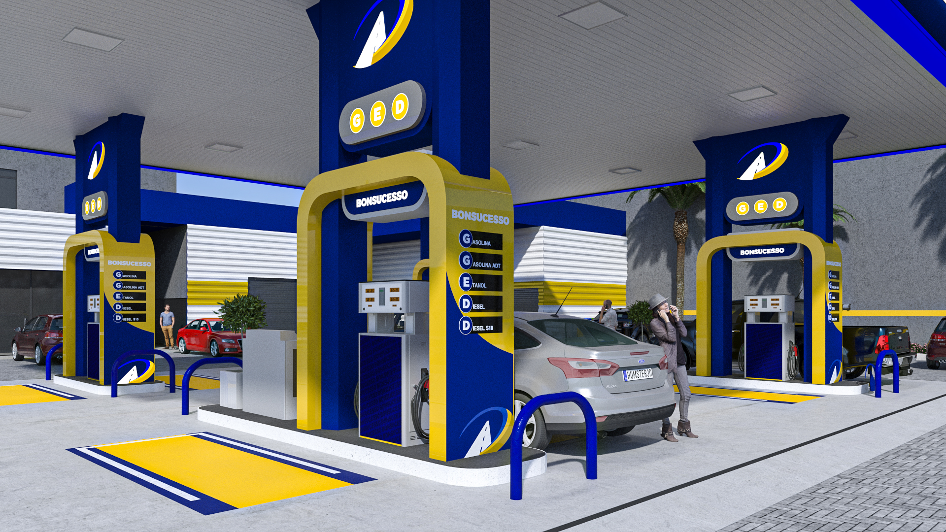 Gas station pump communicators