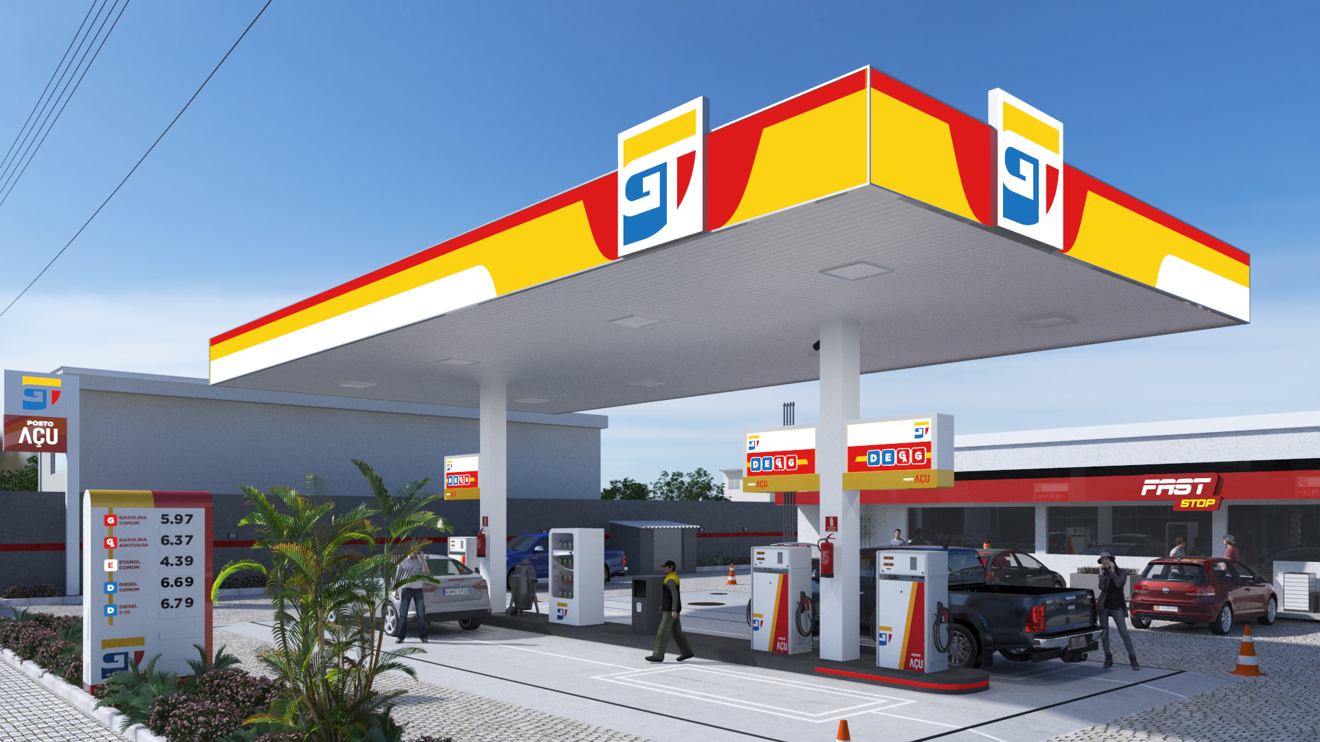 Gas station branding: