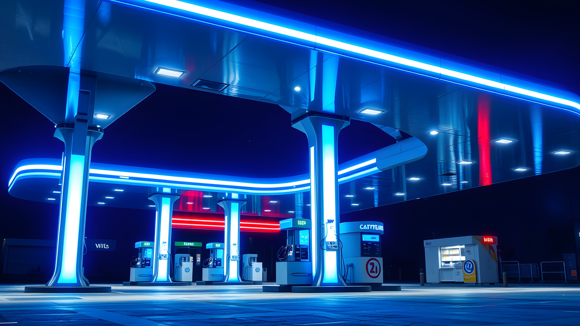 Gas station LED lighting