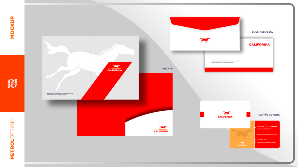 Kit Design Posto de Gasolina Papelaria Posto California