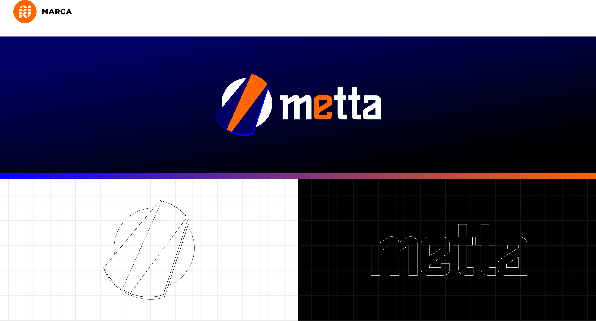 Logomarca Posto Combustivel Metta