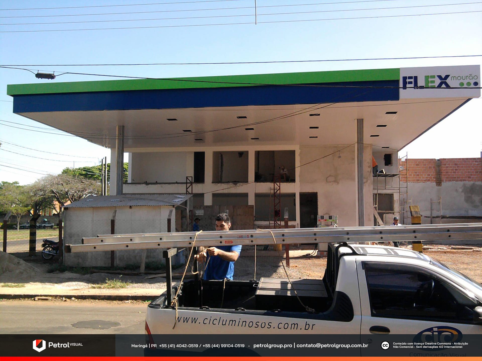 fachada de posto de gasolina Luziânia GO