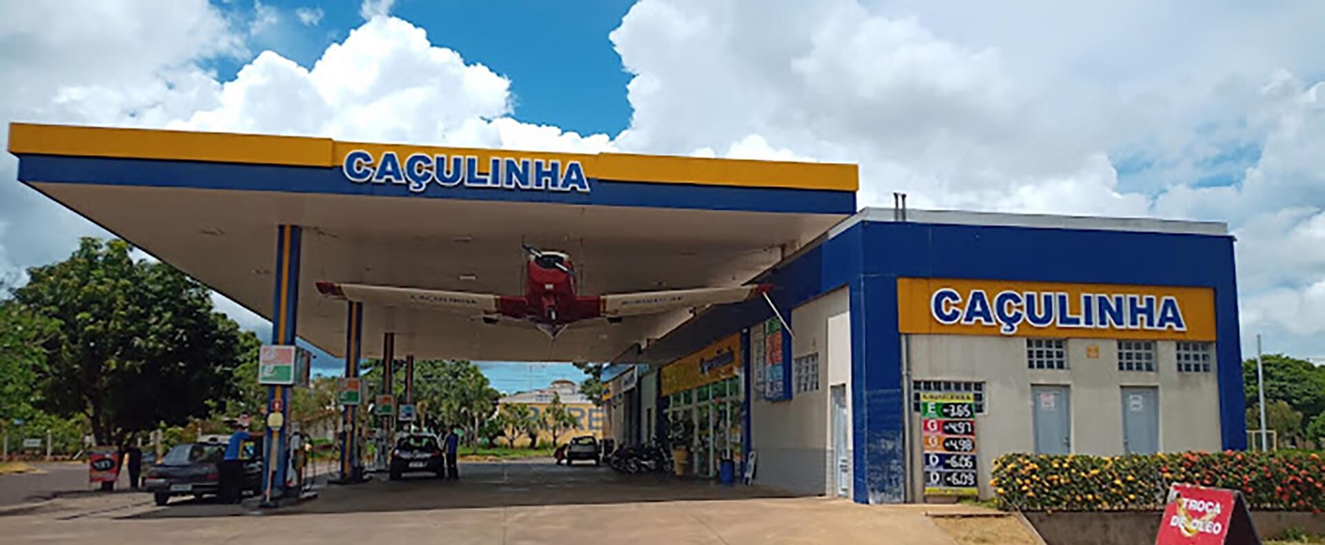 reforma e comunicacao visual Posto Caculinha, posto de gasolina