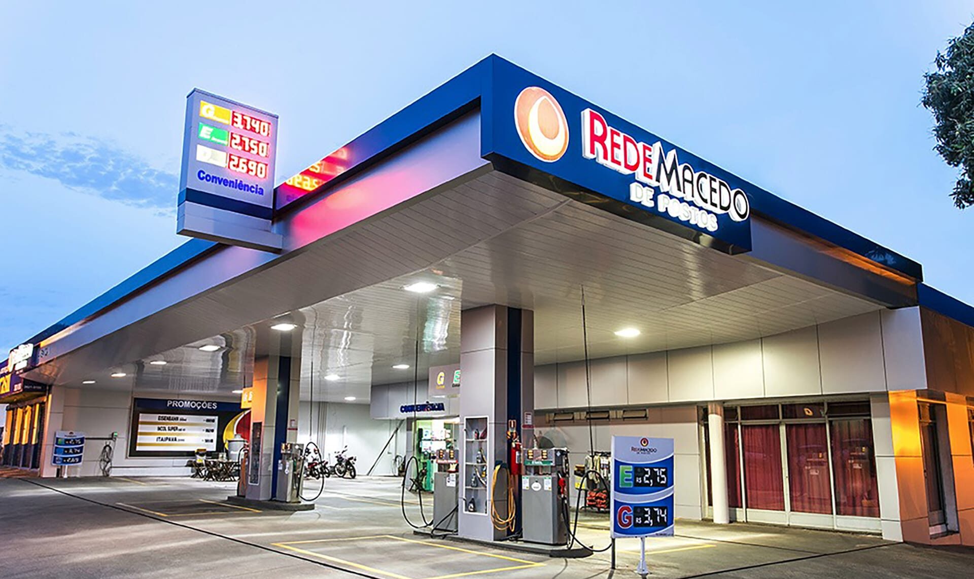 Visual posto de gasolina