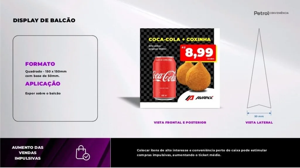 merchandising pack posto de gasolina