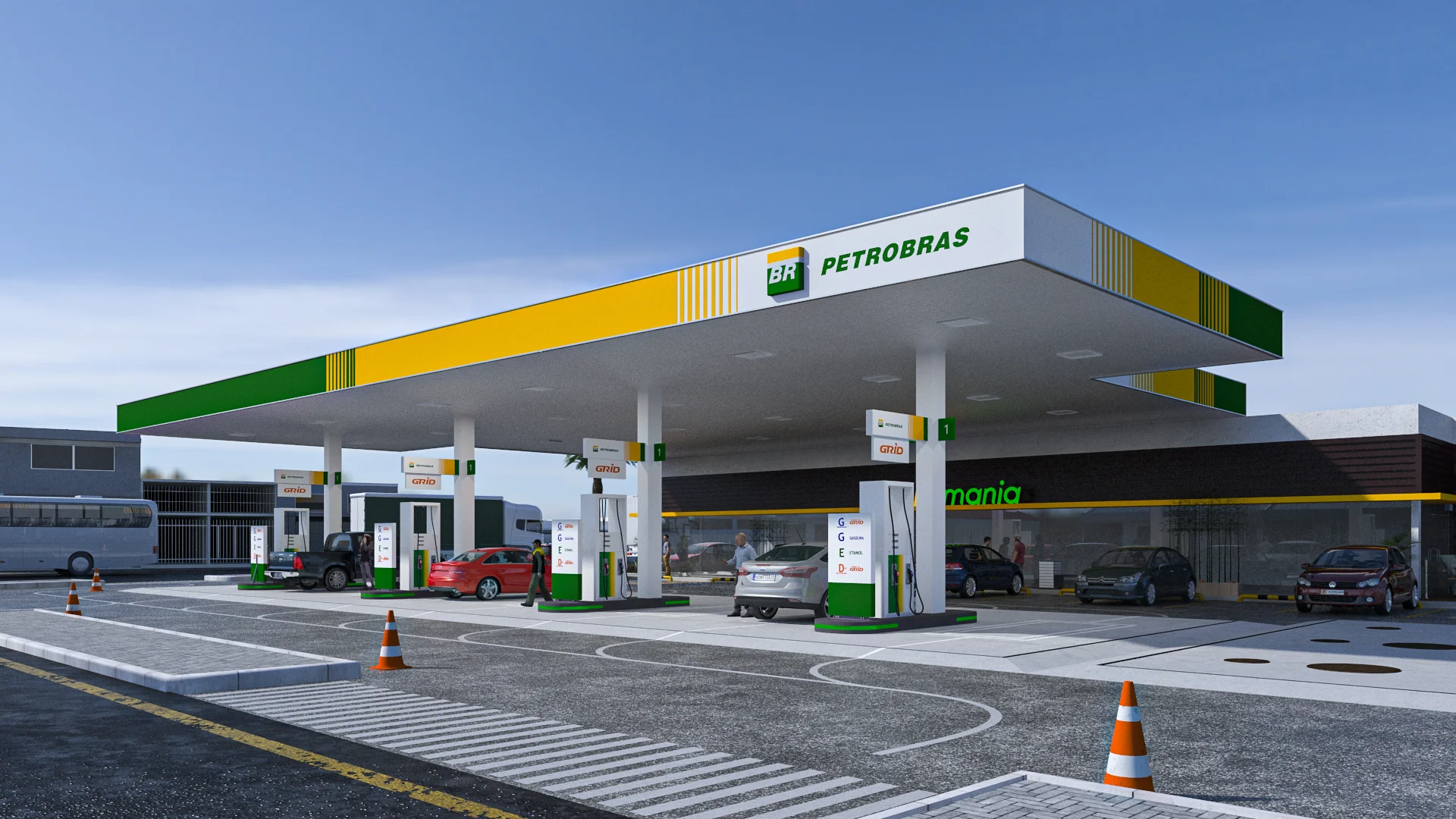 Projeto de arquitetura posto de gasolina