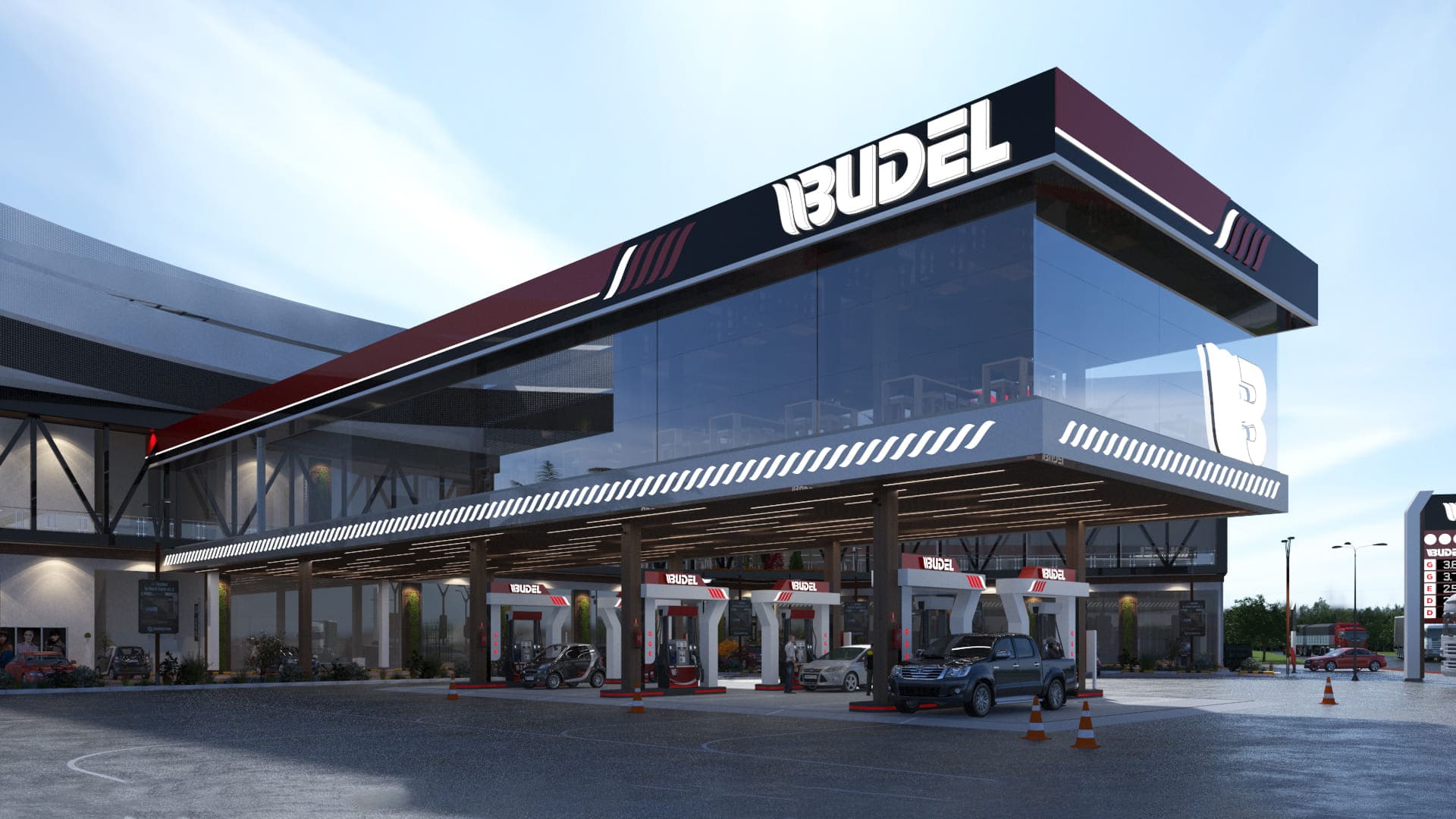 Projeto da arquitetura do posto