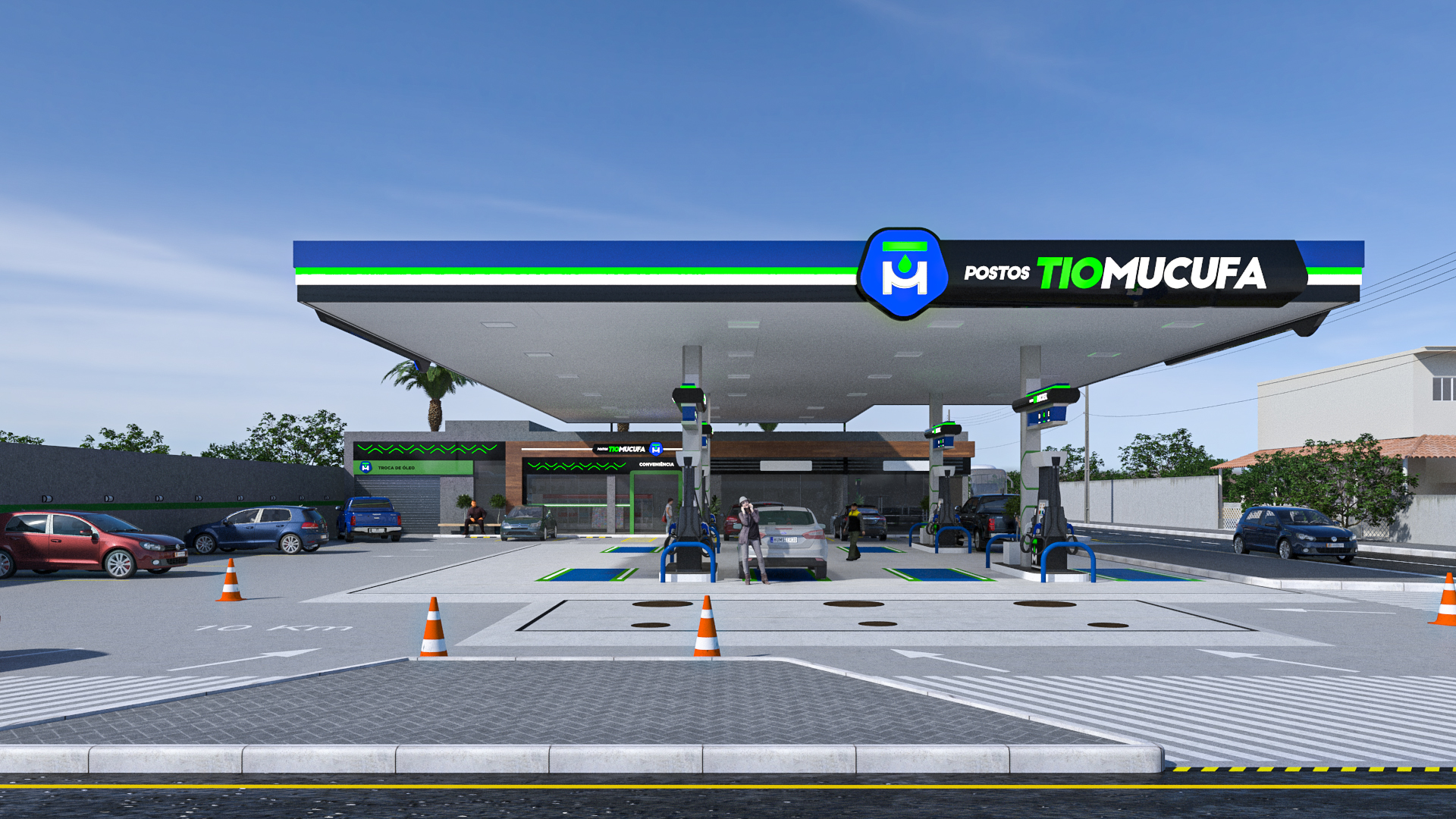 Identidade visual do posto de gasolina Tio Mucufa | Petrol Group