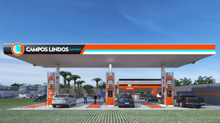 design visual Posto Campos Lindos, posto de combustivel em Cristalina GO
