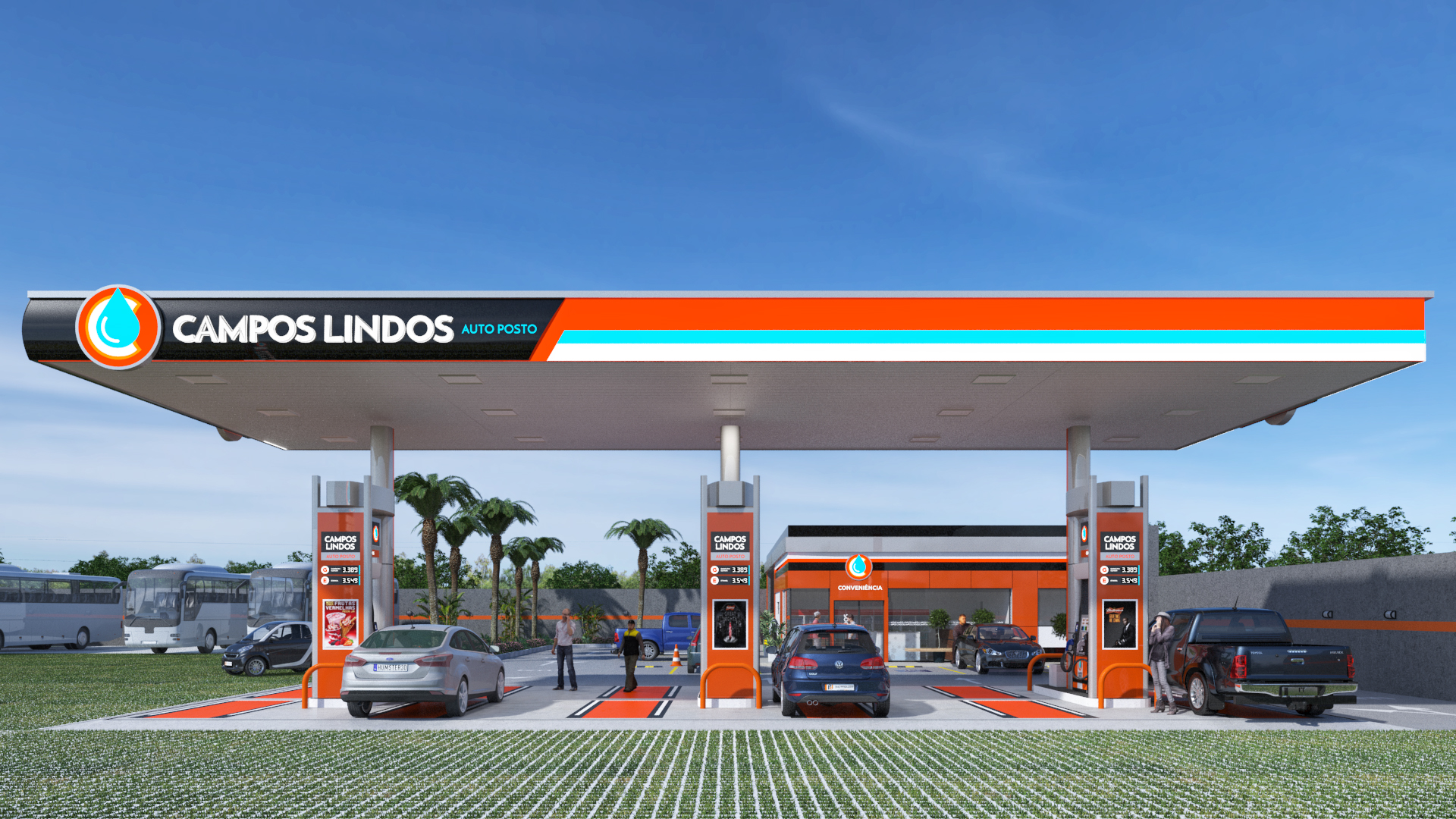 Identidade visual posto de gasolina