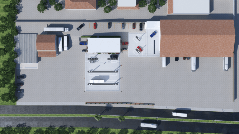 projeto de arquitetura Posto Xisto, posto de gasolina em Araucária PR