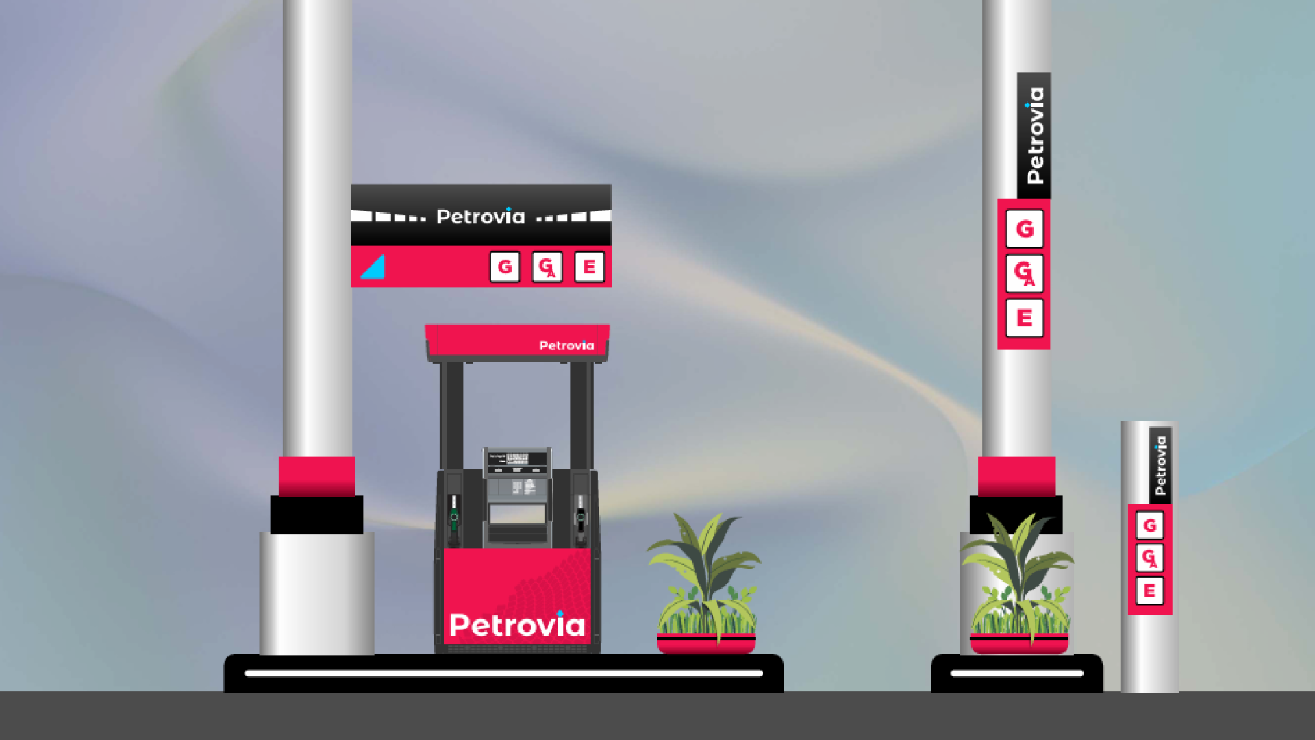 Estrutura de postos de gasolina