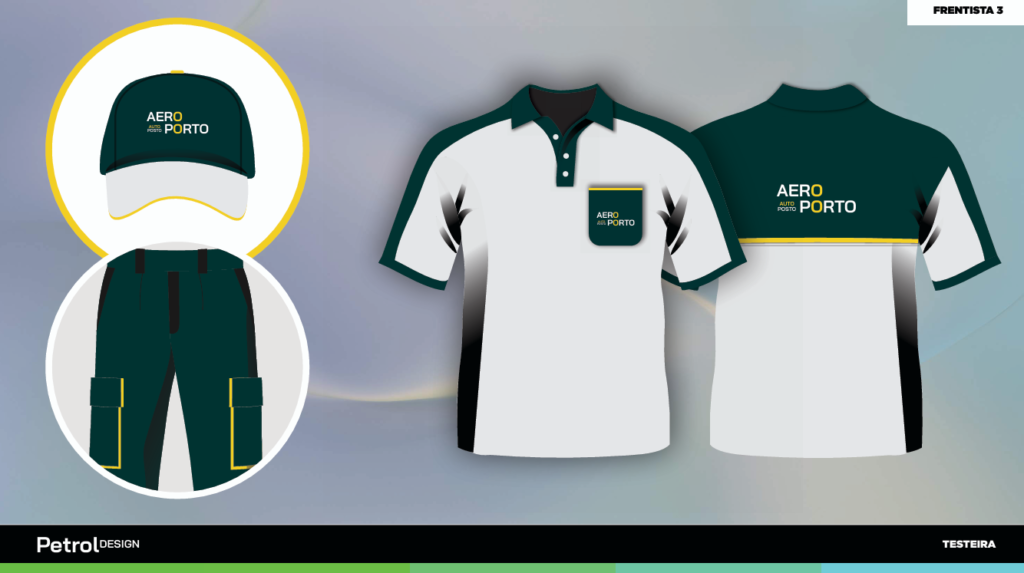 kit uniforme posto de gasolina