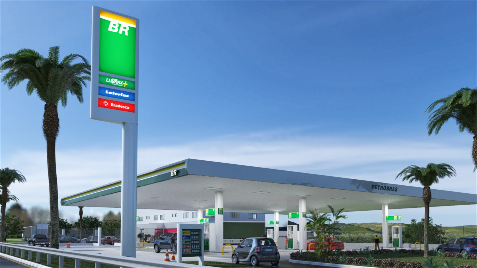 Comunicação visual posto de gasolina