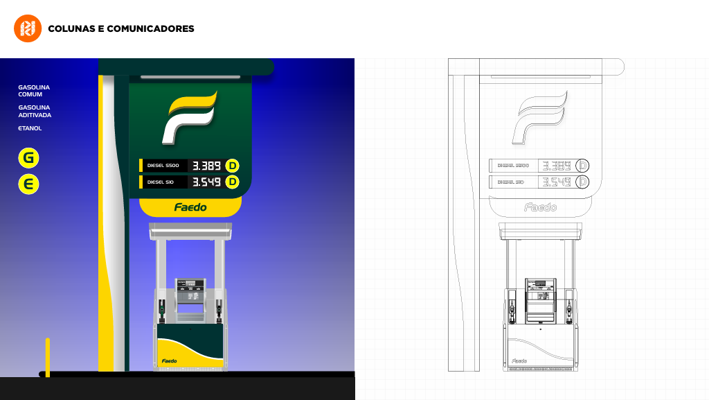 Identidade visual posto de gasolina