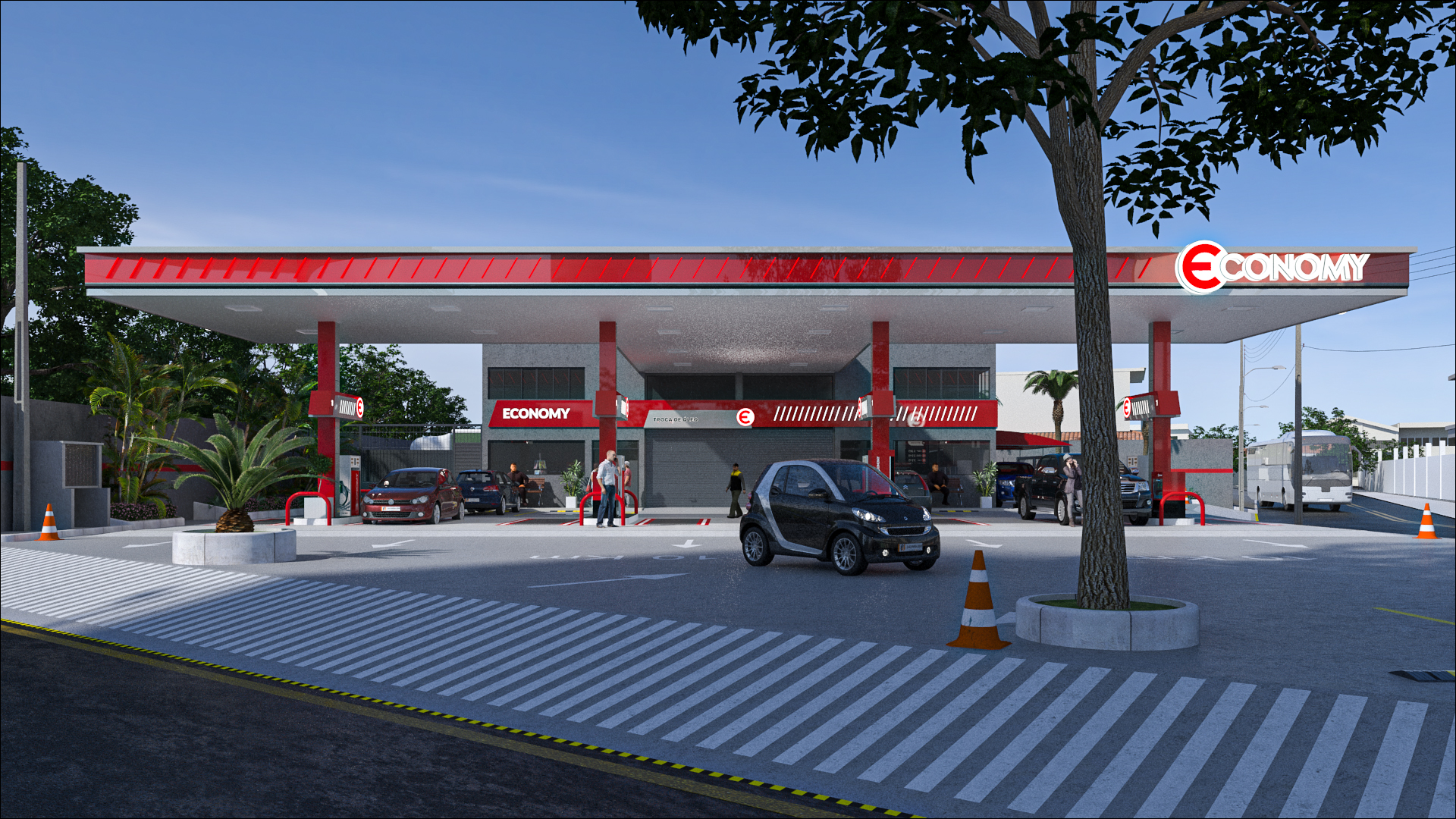 Identidade visual posto de gasolina