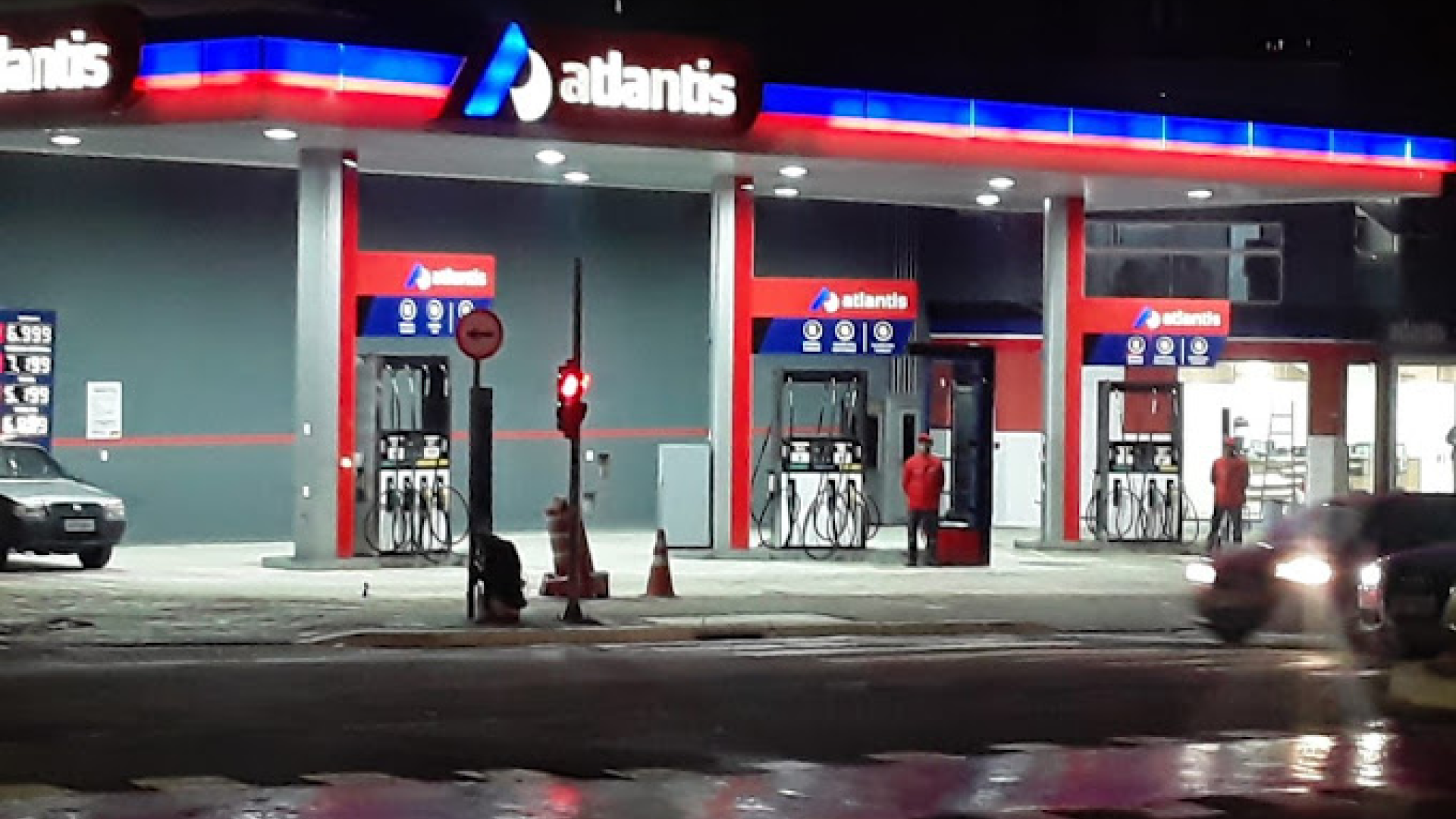 fachada de posto de combustível