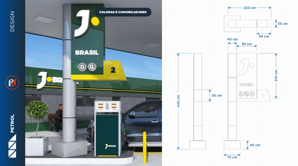 Projeto de design posto de gasolina