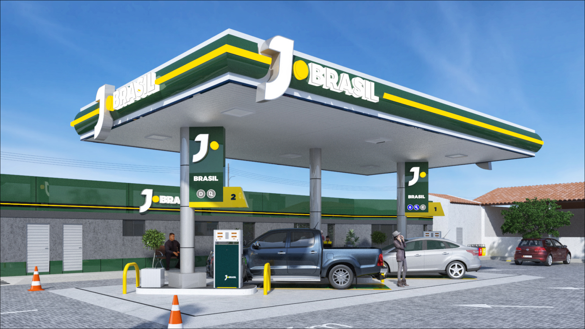 Projeto de design posto de combustível