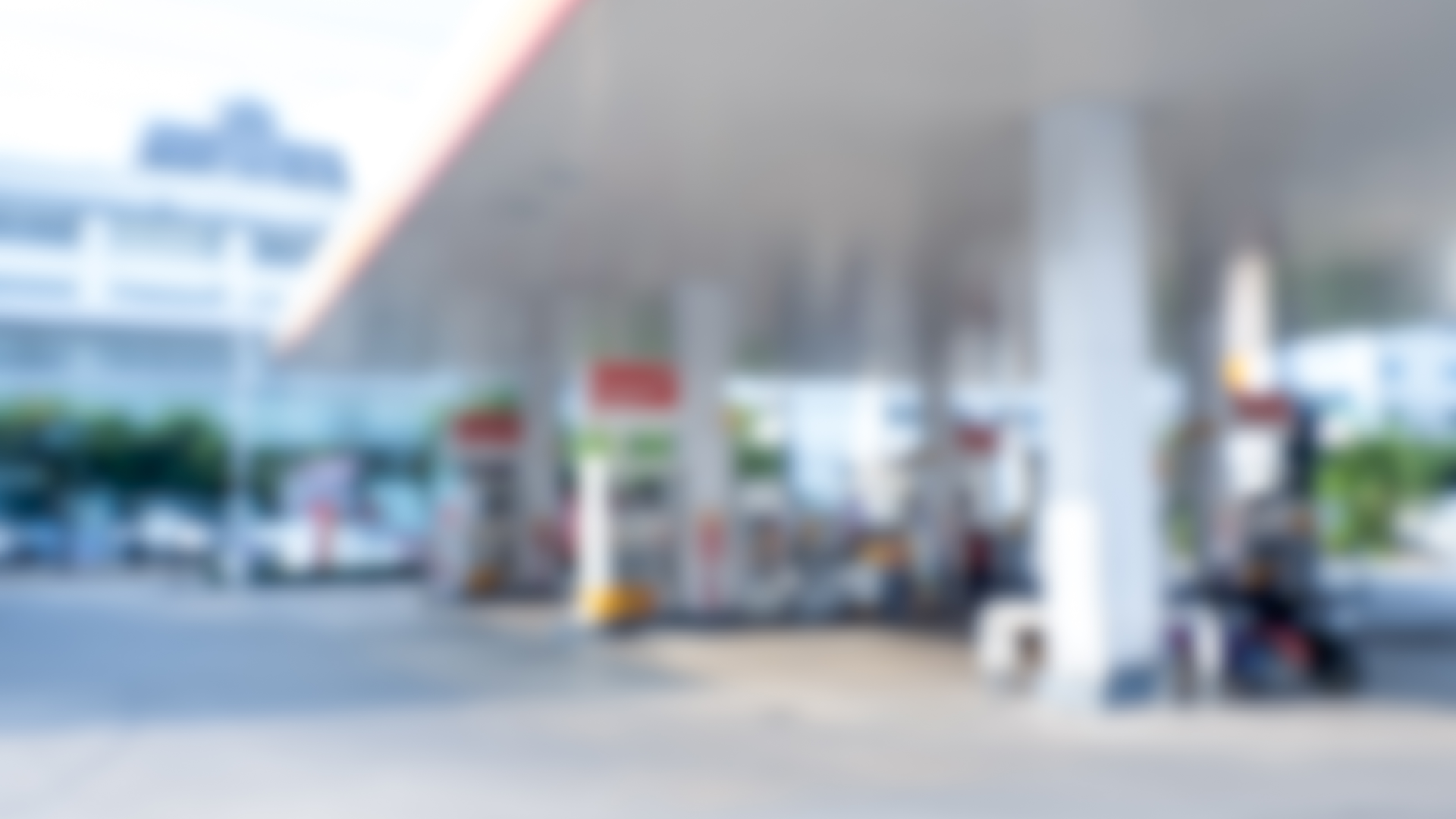 pátio do posto de gasolina