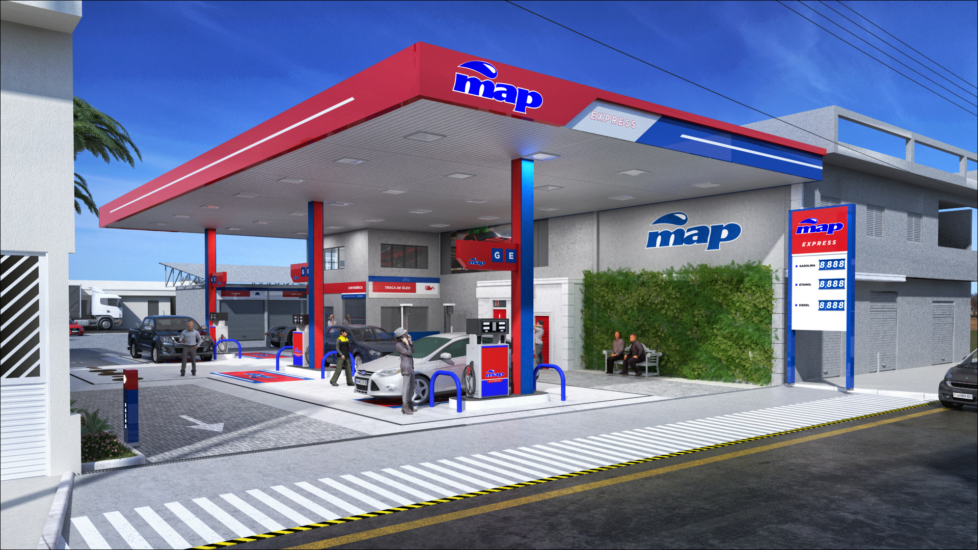 Identidade visual posto de combustível