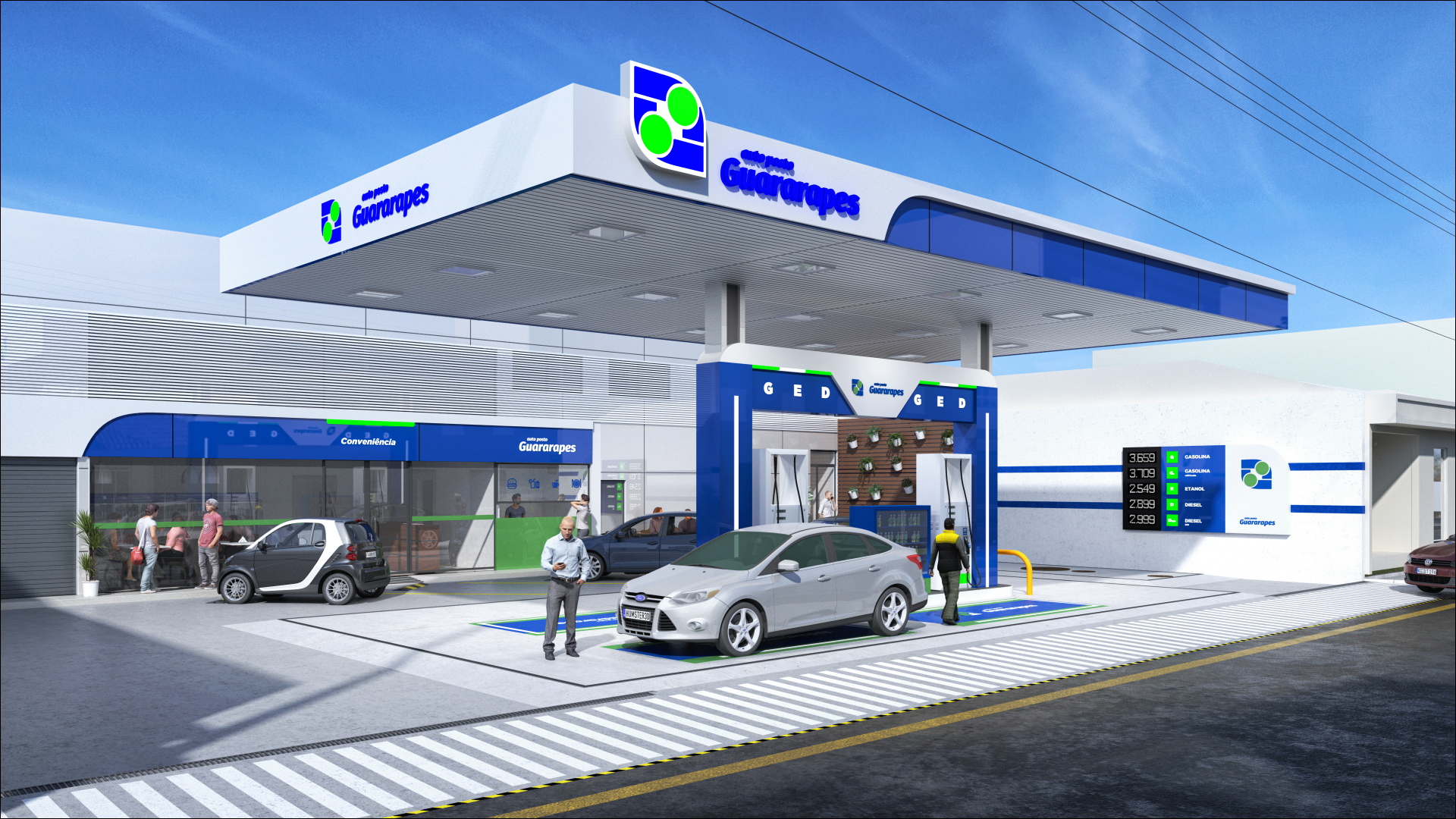 Imagem posto de combustível