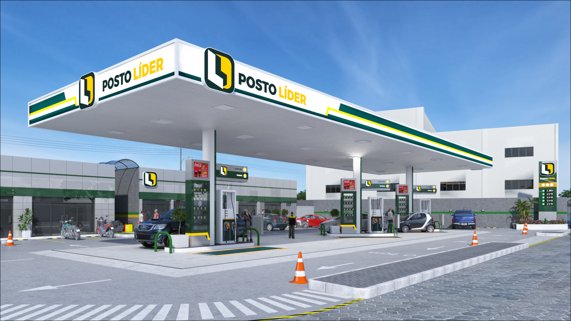 Identidade visual posto de gasolina