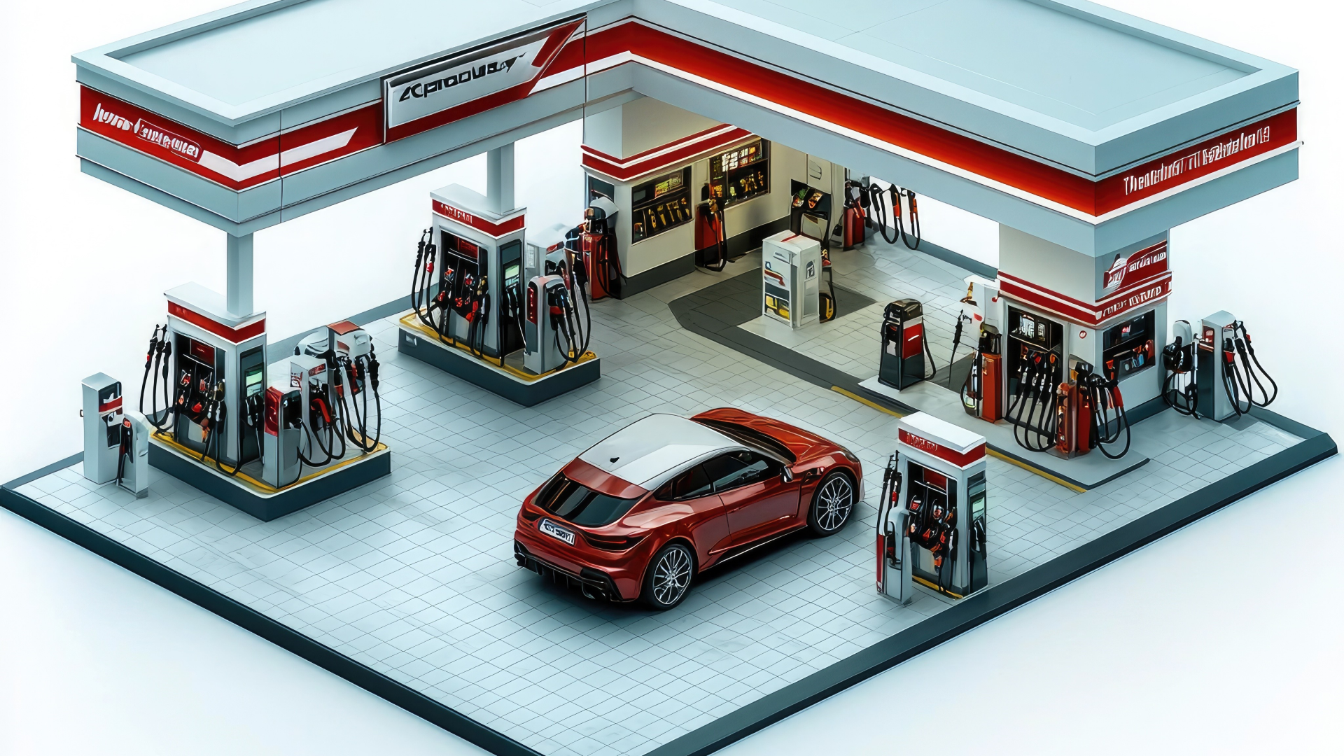 Projeto de arquitetura de posto de gasolina