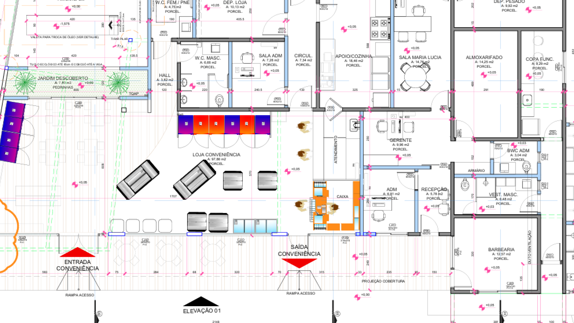 Projeto de arquitetura de posto de gasolina