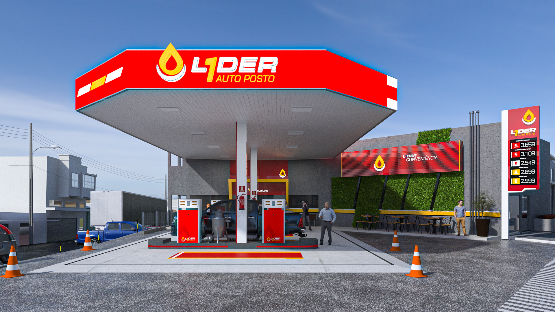 Identidade visual posto de gasolina