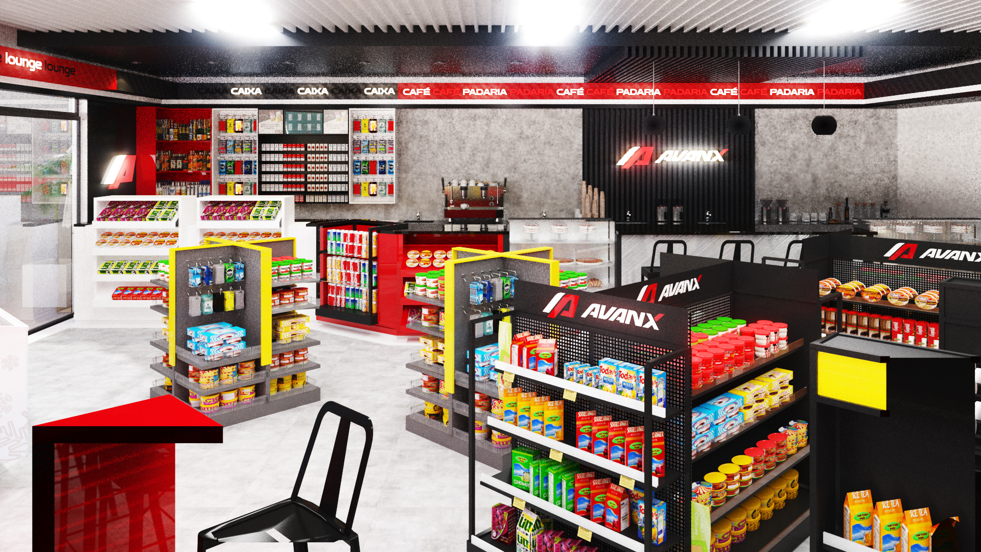 Layout de loja de conveniência