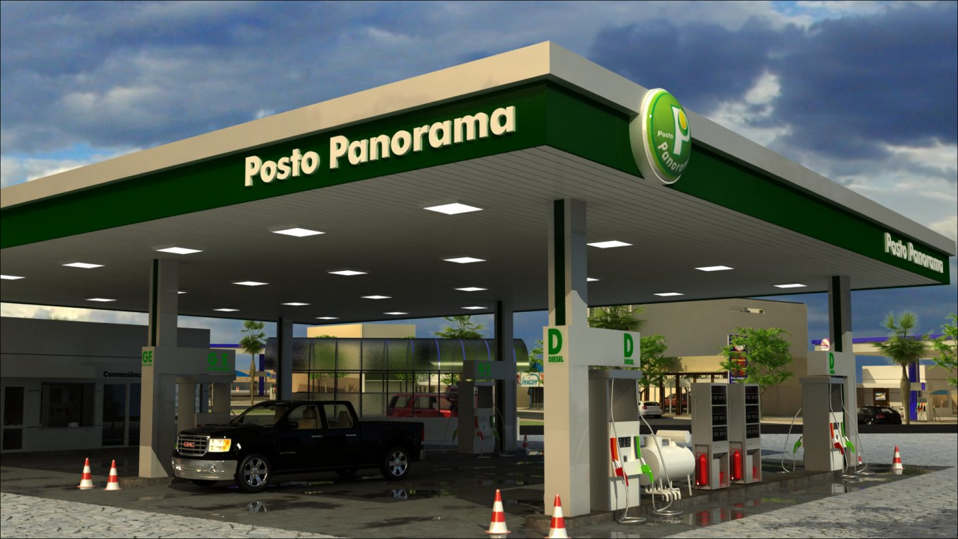 Projeto visual posto de gasolina