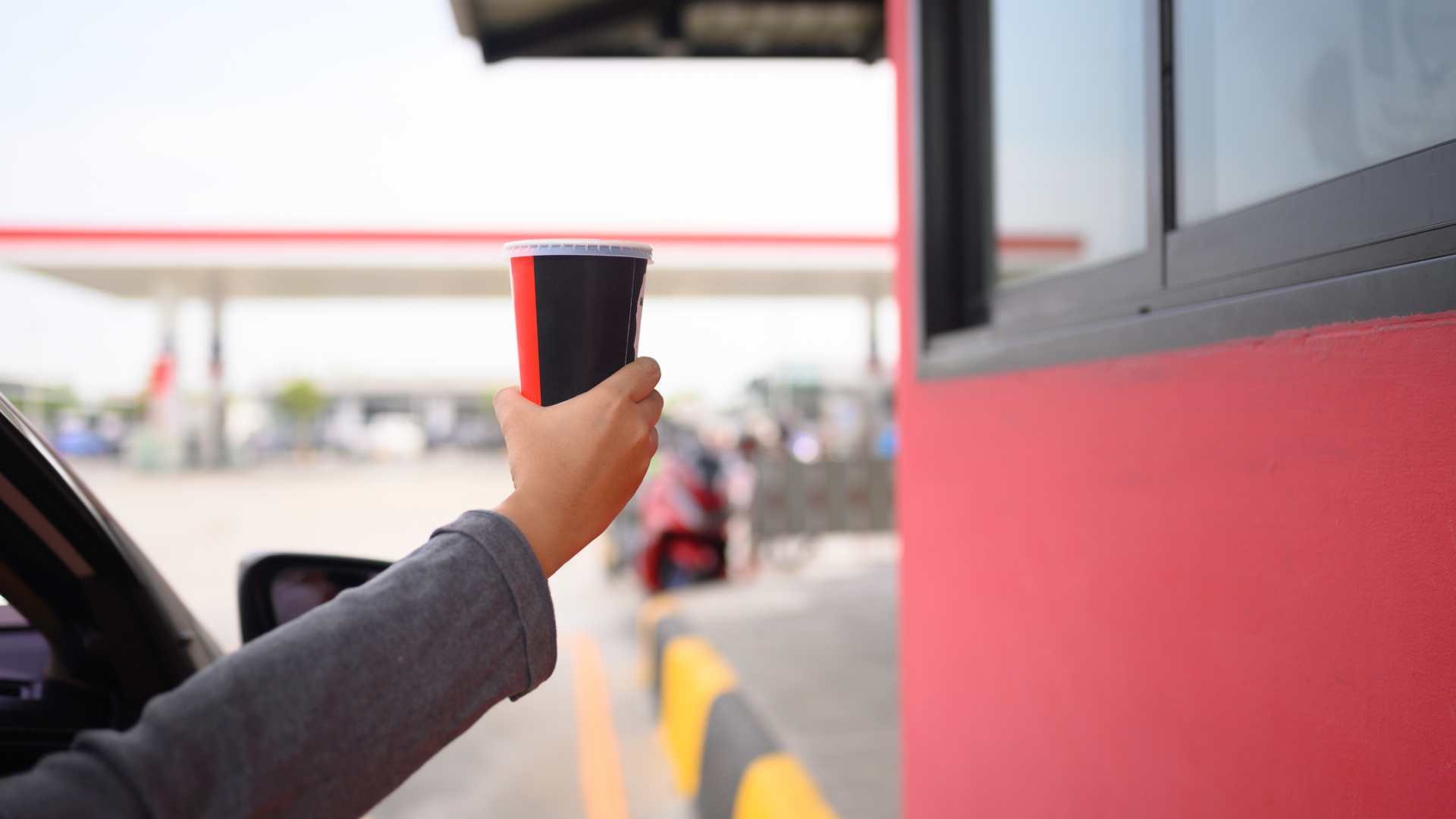 Fast food no posto de gasolina