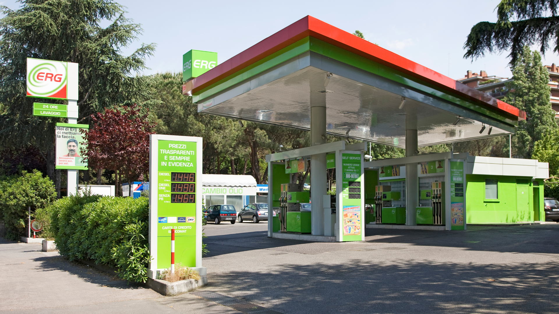 Canopy de posto de gasolina
