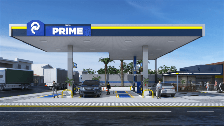 Design posto de gasolina